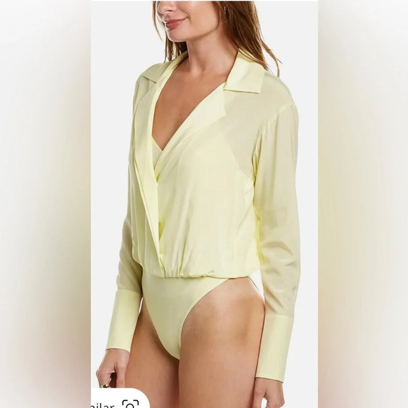 A.L.C. DIANA BODYSUIT - CANARY